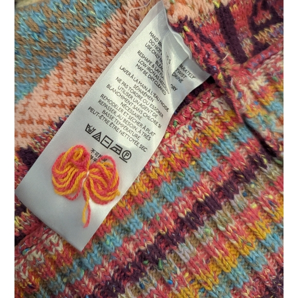 Anthropologie Pilcro Ruffle Multicolor Lalala Sweater Size Small - Picture 7 of 12